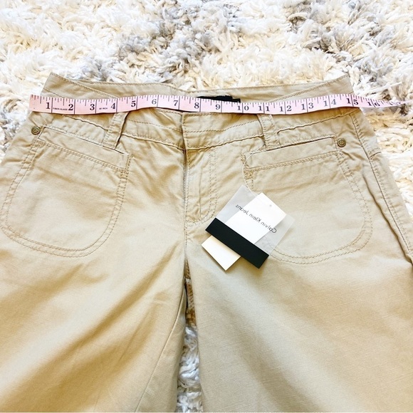 NWTs Calvin Klein | Capri Khaki Shorts Size 2 - Picture 6 of 7